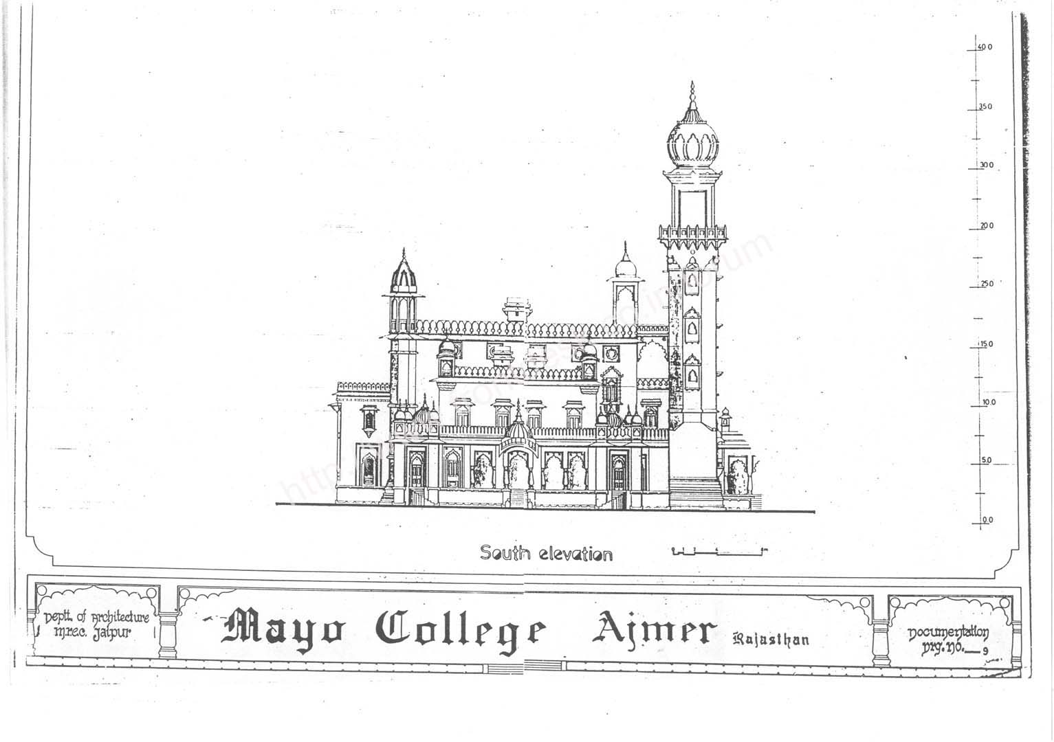 Measure Drawings Of Mayo College Ajmerviii